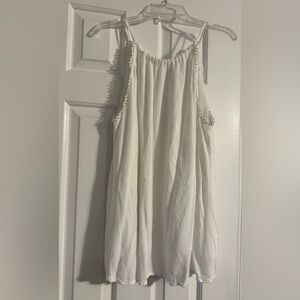 LOFT Cream Halter Sundress Top